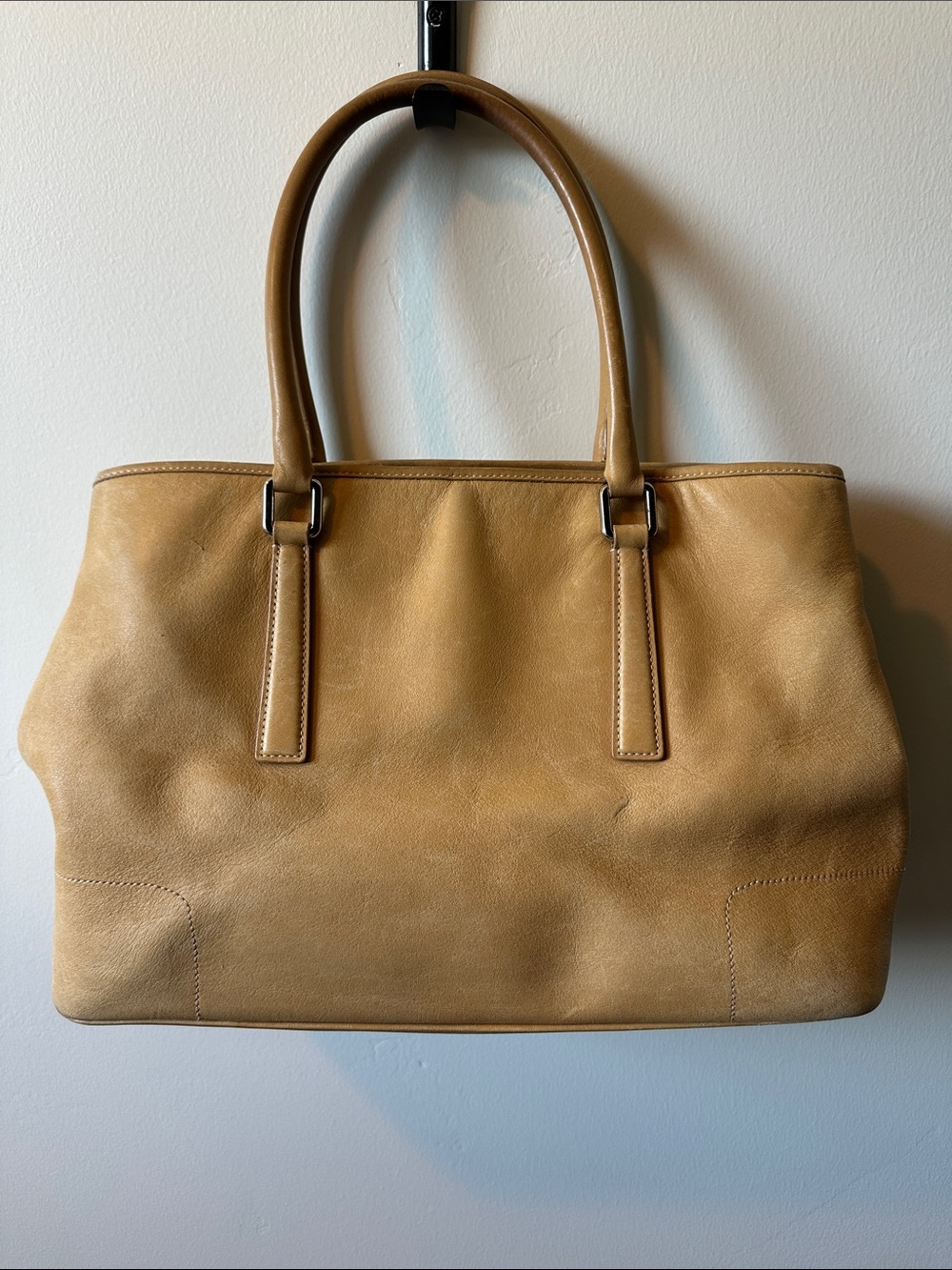 COACH Large Tan Leather Satchel